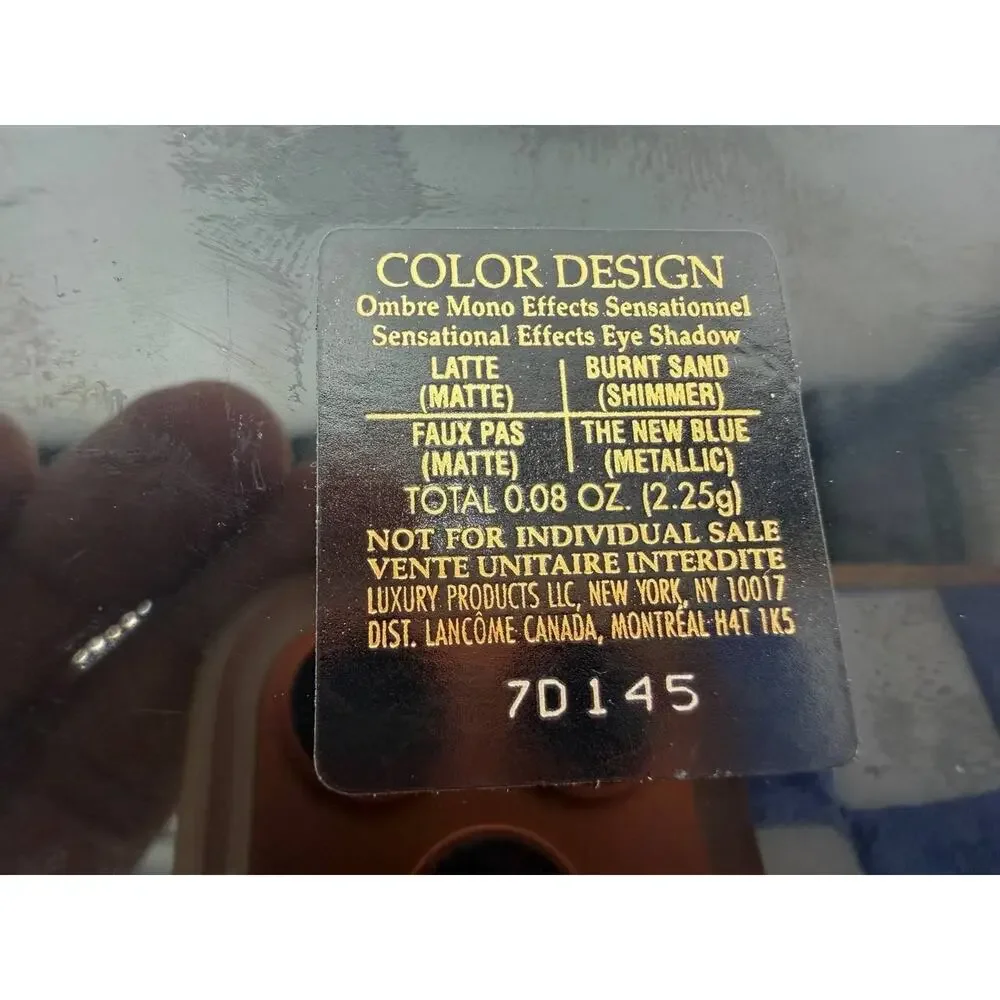 Lancome Color Design Eye Shadow 0.08 oz Palette Set 2